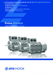 Endkundenpreisliste ATG IE1 IE2 IE3 IE4 Drehstrommotor